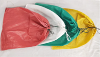Emballage de stockage de cordon de logo personnalisable Sacs en plastique tissés en PP Sacs à cordon de logo personnalisables
