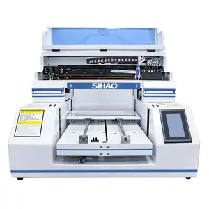 Impresora Uv de tamaño A3 A4 para vidrio, madera, PVC, inyección de tinta de cuero de gran formato, impresora uv plana, tarjeta de pvc