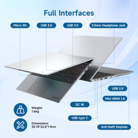 Alldocube GTBook 15, ordinateur portable 15,6 pouces, Win11, tout neuf, 16 Go, 512 Go, Intel N95, ordinateur portable de jeu, ordinateur portable professionnel