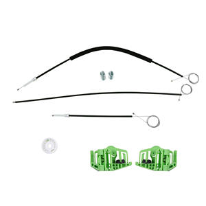 Kit de Elevalunas Delantero Derecho para BMW E46 Compact (Rueda+Cable+Clips de Plástico) - Product Image 1