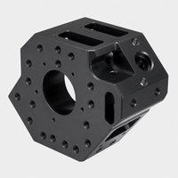 Connecteur de joint de robot Xing Tong T082 usiné avec précision sur centre d'usinage CNC 5 axes pour l'alliage d'aluminium 6061 anodisé noir dur