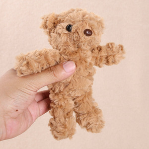HECION Orsetto di peluche realistico, morbido, piccolo, con ciondolo per borsa, regalo per bambini e amici, <span class=keywords><strong>compagno</strong></span> in miniatura - Product Image 2