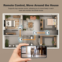 Jouet intelligent pour chien et chat contrôlé par application, avec caméra HD, compagnon pour animaux de compagnie, robot IA