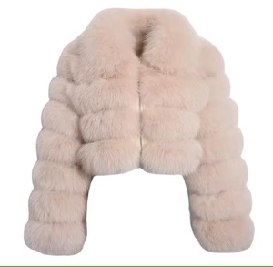<span class=keywords><strong>Manteau</strong></span> en fourrure de renard véritable tendance de la mode en vente directe d'usine en gros <span class=keywords><strong>Manteau</strong></span> en fourrure à col carré <span class=keywords><strong>court</strong></span> pour femmes - Product Image 6