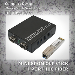 SunSoont Mini OLT GPON Stick de 1 Puerto FTTH Compatible con Todos los Switches Micro SFP con RJ45 SC 10G Fibra Óptica WiFi - Product Image 2