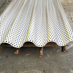 Costruzione di materiali <span class=keywords><strong>decorativi</strong></span> esterni pannello murale per facciate ondulato perforato in <span class=keywords><strong>alluminio</strong></span> - Product Image 2