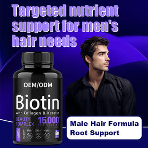 Capsules de biotine en marque privée pour la croissance des cheveux avec collagène et vitamines, complément nourrissant pour cheveux OEM ODM pour des cheveux plus forts - Product Image 2