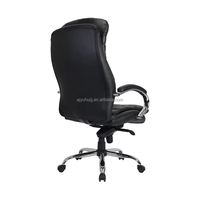 Chaise de bureau ergonomique inclinable réglable noire avec points de vibration et chaleur W6 pour la maison et le bureau