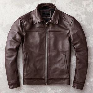 Chaqueta de Cuero y Mezclilla Negra Personalizable para Hombre 2025 |   Ropa Urbana con Cierre de Cremallera Resistente, Venta al por Mayor Directa de Fábrica - Product Image 3