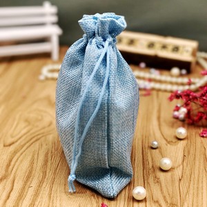 Fashionable Recyclable Custom Print Logo Jute Jewelry Pouch <b>Small</b> Hemp Linen Soap <b>Drawstring</b> <b>Bags</b> - Product Image 4