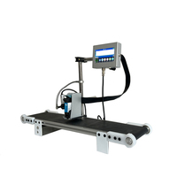 Impresora de Inyección de Tinta TIJ en Línea Multilingüe, Máquina de Codificación Digital de Fecha de Caducidad y Número de Lote con Mesa Transportadora