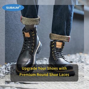 SUBAUM 2 Pares de Cordones Redondos para Botas, Resistentes y Fuertes para Botas de Trabajo, Botas de Senderismo, Cordones Gruesos de Repuesto Hechos en China - Product Image 6