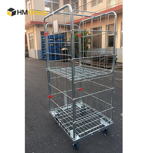 Contenedores de Lavandería de Metal Galvanizado Grandes de China, de 4 Lados y 4 Ruedas - Product Image 2