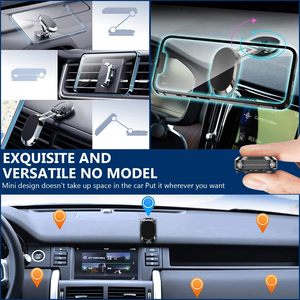 Gấp từ không thấm nước xe người giữ điện thoại có thể điều chỉnh chiều cao hiển thị nhiệt độ tương thích cho cho cho xe Bảng điều khiển - Product Image 6