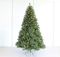 4 Fuß 5 Fuß 6 Fuß 7 Fuß feuerfest realistic PE Spitzen feuerfest Kunst-PVC Weihnachtsbaum mit LED