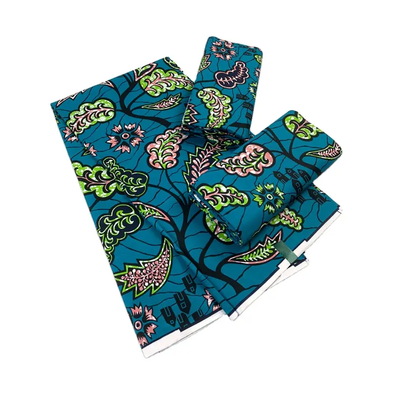 Tissu de cire en coton véritable Nigeria Ankara Tissus Block Prints Tissu de cire à coudre batik africain