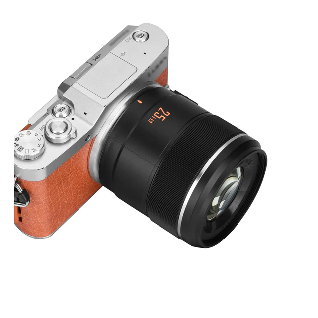 Best YONGNUO 25mm F1.7 M43 Prime Lens Auto Focus Camera Lens for Panasonic for Olympus Mirrorless Camera 0.2X