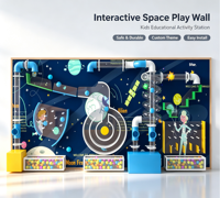 Pared de tuberías acrílicas STEM con luz LED, juego educativo interactivo para niños, diseño personalizado