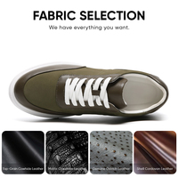 Chaussures décontractées rehaussantes pour hommes, à lacets, confortables, respirantes, personnalisables, tendance mode, 7 cm/2,76 pouces, vente en gros usine