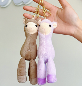 Popolare Portachiavi Kawaii a Forma di <span class=keywords><strong>Alpaca</strong></span> in Morbido Cotone Ecologico Personalizzabile Mini Peluche Ciondolo per Zaino Regalo per Bambini - Product Image 2
