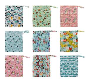 กระเป๋าผ้าเปียกสำหรับชุดว่ายน้ำกันน้ำมีกระเป๋าผ้าอ้อมให้แห้งซักได้กันน้ำมีกระเป๋าซิปสำหรับเด็กทารกกระเป๋ารถเข็นเด็กได้หลายร้อยแบบ - Product Image 2