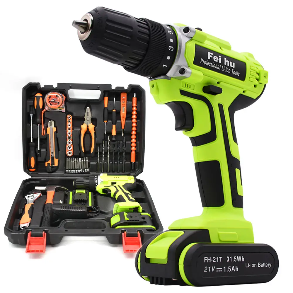 New Power Combo Tool Kit Portable Screwdriver Drill Tools Cordless Combo Kit for Household Repair