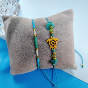 <span class=keywords><strong>Kit</strong></span> de <span class=keywords><strong>bracelet</strong></span> en <span class=keywords><strong>macramé</strong></span> avec perles de rocaille, fil de verre opale, style bohème, fournitures de bijoux faits à la main, vente en gros - Product Image 3