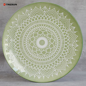 Chine Vintage Floral écologique bas prix fantaisie décoratif cuisine assiettes à dîner ensemble en céramique de luxe - Product Image 3