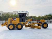 Niveleuse à moteur CAT 140H d'occasion, certifiée CE, robuste, peu d'heures de fonctionnement, équipement de construction routière fiable avec moteur et roulements
