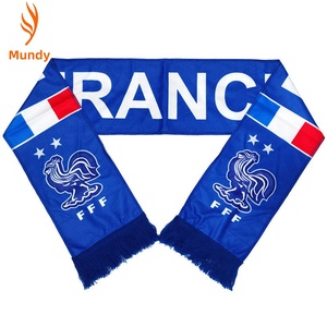 Écharpe en tricot jacquard personnalisée avec slogan et pompons, écharpe <span class=keywords><strong>de</strong></span> club, écharpe <span class=keywords><strong>de</strong></span> supporter, écharpe <span class=keywords><strong>de</strong></span> football, vente en gros - Product Image 2