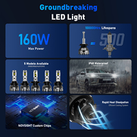 Novsight 12V 360 H11 Auto lámpara Canbus Luz H15 automotriz faro Focos Luces Super Light Kit coche Led faro bombilla H7 Led H4