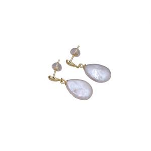 باروك لؤلؤ المياه العذبة القرط الأزياء والمجوهرات Rose Vintage Betals الباروك لؤلؤ المياه العذبة القرط للحفلات النسائية - Product Image 1