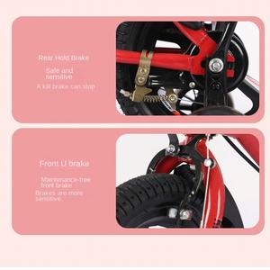 Vélo pour enfants en alliage de magnésium avec fourche et jante en acier monobloc, roues d'apprentissage 12/16/20 pouces, pour 3-6 ans, vélo à pédales - Product Image 3