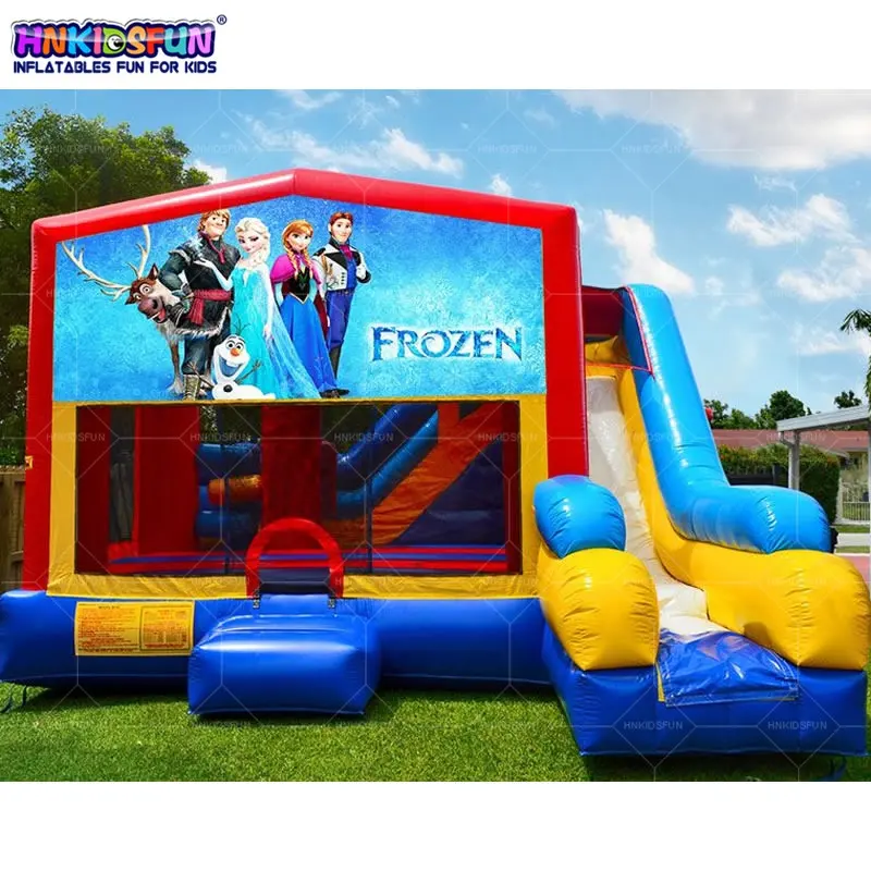 7 in1 Cheap Bounce House Frozen Inflatable Bounce House Frozen Bouncy Castle For Kids