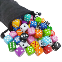 Cube de jeu de dés en plastique avec coins arrondis en acrylique personnalisé