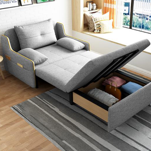 Fashion Design Soft Fiber Living Room <b>Sofa</b> <b>Bed</b> <b>Foldable</b> Comfortable Transformer <b>Sofa</b> for Apartment Bedroom - Product Image 1