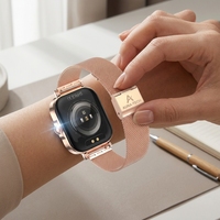 Montre connectée 1,75 pouce AMOLED, appels Bluetooth, NFC, moniteur de fréquence cardiaque, tension artérielle, SpO2, portable