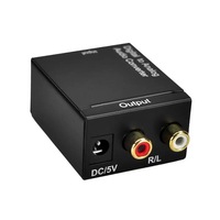 Decodificador de Audio Bluetooth con Fibra Óptica Toslink, Señal Coaxial RCA R/L, SPDIF DAC USB, Conversor de Audio Digital a Analógico Inalámbrico