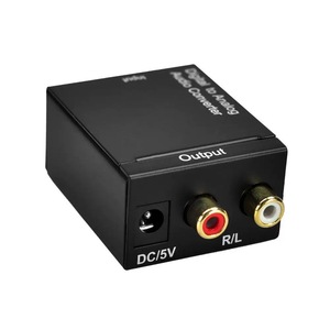 Decodificador de Audio Bluetooth con <span class=keywords><strong>Fibra</strong></span> Óptica Toslink, Señal <span class=keywords><strong>Coaxial</strong></span> RCA R/L, SPDIF DAC USB, <span class=keywords><strong>Conversor</strong></span> de Audio Digital <span class=keywords><strong>a</strong></span> Analógico Inalámbrico - Product Image 1