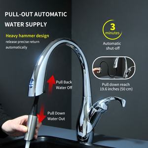 Smart Brass Kitchen Automatic Basin Faucet Automatic Touchless Basin Faucet Sensor - Product Image 1