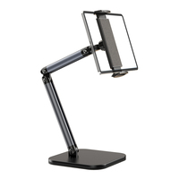 Nouveau support de tablette et de téléphone universel réglable et pliable multi-angles en aluminium moderne X69Pro avec logo personnalisé pour bureau
