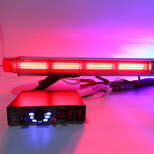 Barra de Luces LED Estroboscópica Roja y Azul BIAOCHI, 120 cm, <span class=keywords><strong>Baliza</strong></span> de Seguridad para Camiones, Ambulancias, Sirena, Altavoz, Alerta de Seguridad para Accord - Product Image 5