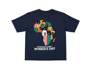 Camiseta de Manga Larga para Mujer con Estampado 'Africa Women Strong', Regalo para el Día de la Mujer 2028, Día Internacional de la Mujer, Corte Regular, 100% Algodón - Product Image 1