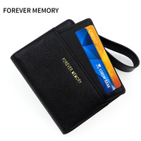 Portefeuille court zippé en cuir PU de style coréen, élégant, avec porte-cartes, porte-monnaie, porte-cartes d'identité et porte-cartes de visite