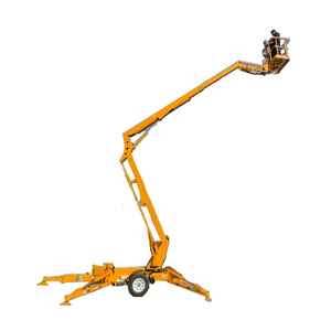 Araignée montée sur remorque remorquable articulée de 8m à 20m nacelle élévatrice à flèche pour la construction de bâtiments nacelle élévatrice à flèche - Product Image 1