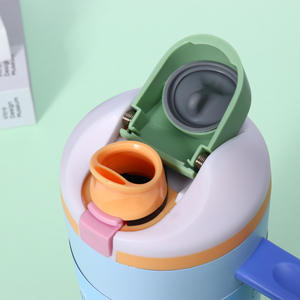 <span class=keywords><strong>Gobelet</strong></span> isotherme en acier inoxydable de 40 oz avec poignée et paille |   Mug de voyage isotherme à double couvercle pour le camping, la randonnée, les activités de plein air, style <span class=keywords><strong>bohème</strong></span> - Product Image 4