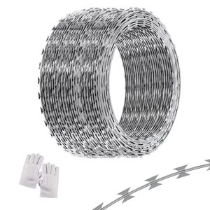 Vente chaude galvanisé jexagonal accordéon fil de rasoir acier fer <span class=keywords><strong>barbelé</strong></span> oiseau lame de protection épines Anti-escalade fil de <span class=keywords><strong>barbier</strong></span> - Product Image 2