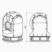 Caméra thermique infrarouge multi-capteurs longue portée 24h/24 et 7j/7, caméra de surveillance PTZ extérieure pour la surveillance des systèmes d'eau