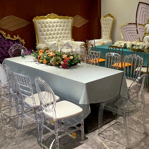 Chaises napoléon claires ambres transparentes transparentes en plastique de résine pour épouser la <span class=keywords><strong>location</strong></span> - Product Image 3