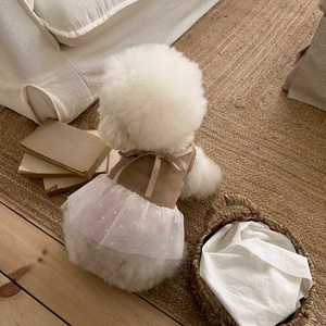 Vestido de Tul con Lazo y Puntos <span class=keywords><strong>para</strong></span> Mascotas, Falda Tutú sin Mangas <span class=keywords><strong>para</strong></span> Perros y <span class=keywords><strong>Gatos</strong></span> Pequeños - Product Image 4